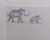 Animaletti ricamati a mano su puro lino, ideale per piccoli e grandi, tovaglietta americana e tovagliolo, 100% Lino, ricamato a mano