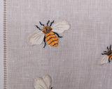 Ricamo Api, fatto a mano, puro lino, tovaglietta amerciana, ricamato interamento a mano, 100% Lino